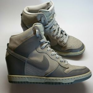 Nike Sky Hi Dunk Wedges Cool Grey Sz 8
